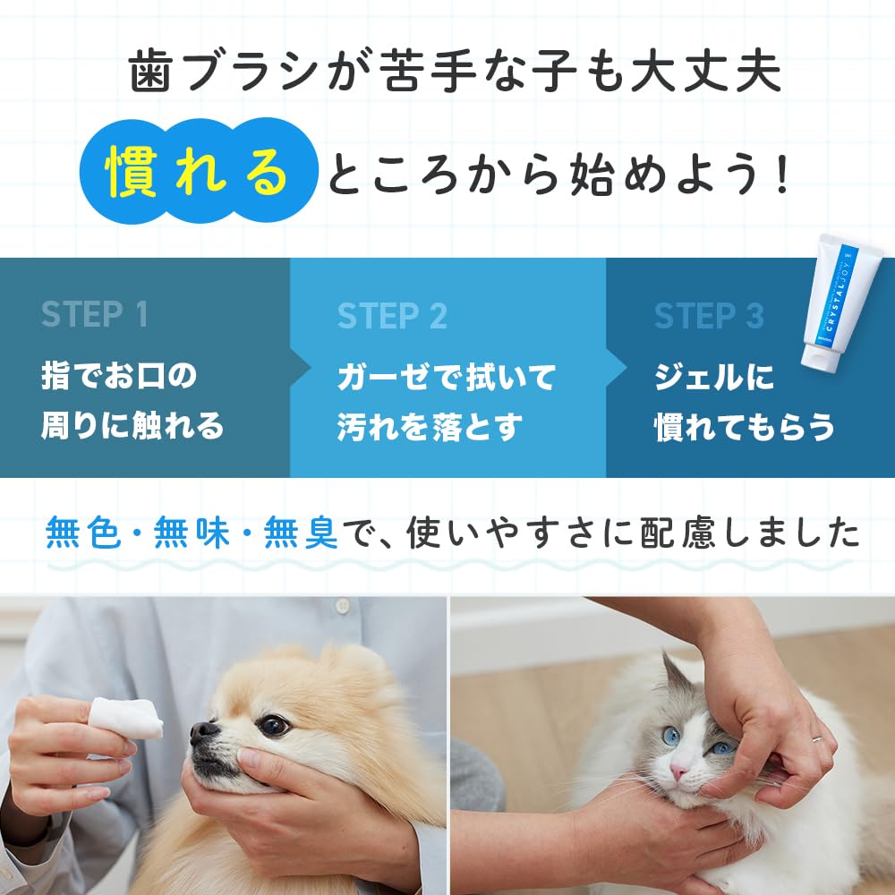 アニコム CRYSTAL JOY 犬猫用歯みがきジェル60g
